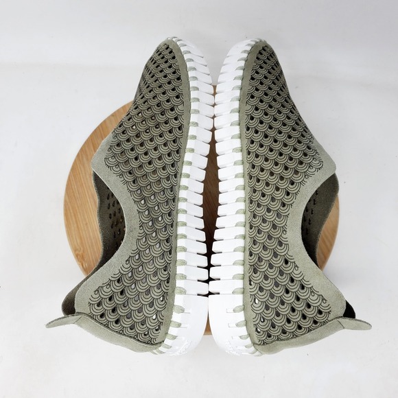 Ilse Jacobsen Tulip 139 Shoes Women 39 Green Slip On Comfort Loafer Sneakers - Picture 9 of 12